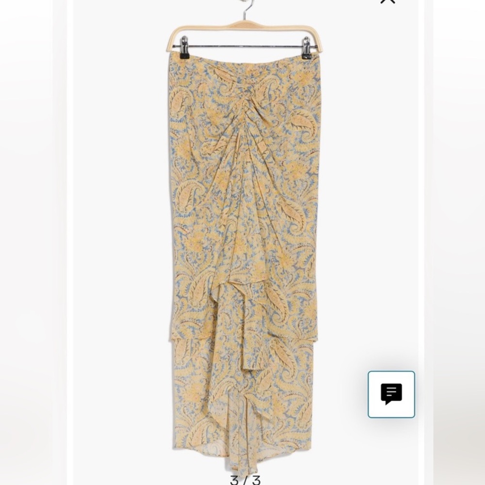 Veronica Beard Silk Paisley Maxi Skirt